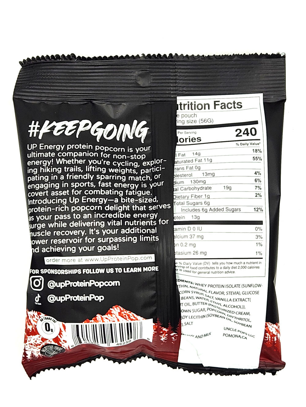 Up Energy Protein Popcorn 9 Pack - 1.9OZ Caramel Latte Only