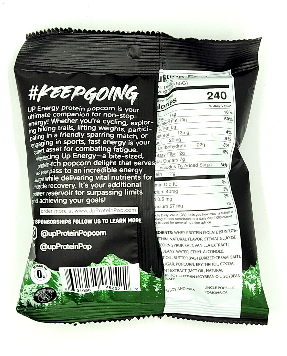 Up Energy Protein Popcorn 24 Pack - 1.9OZ Cookies n Cream, Caramel Latte, Mint Chocolate